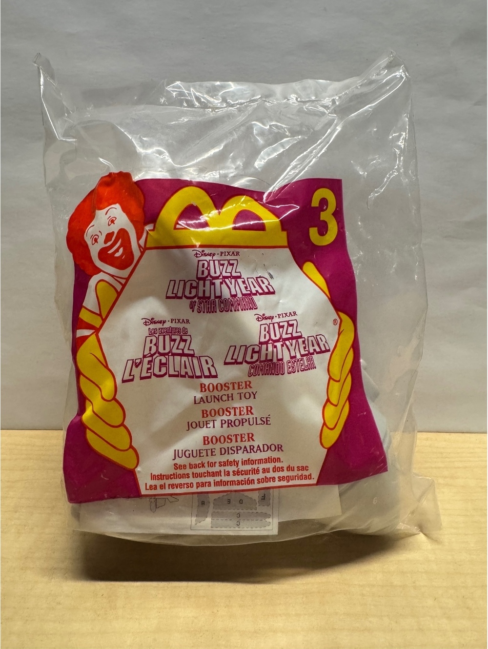2001 McDonald's Buzz Lightyear Toy #3 Booster Launch NIB